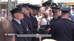 Jihomoravský kraj získá 107 nových policistů