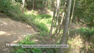 Mariánské údolí nabízí hned několik singletrailů