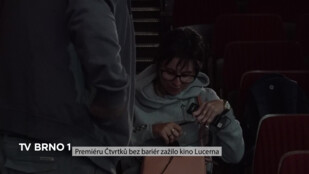 Premiéru Čtvrtků bez bariér zažilo kino Lucerna