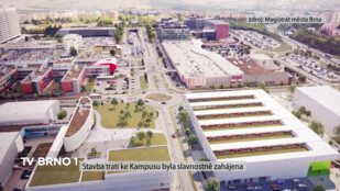 Stavba tramvajové trati z Kampusu byla zahájena