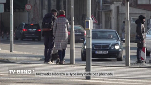 Křižovatka Nádražní a Hybešova bude bez přechodu