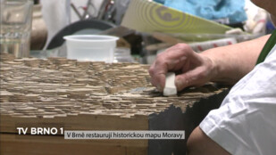 V Brně restaurují historickou mapu Moravy