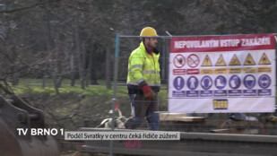 Podél Svratky v centru čeká řidiče zúžení