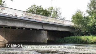 Most v Tasovicích je v rekonstrukci, řidiči neprojedou