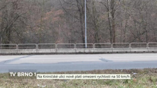 Řidiči by měli zpozornět, na Kníničské ulici nově platí 50 km/h