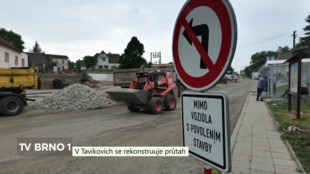 V Tavíkovicích se rekonstruuje průtah