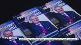 Miloš Zeman představil v Brně svou poslední knihu Prezidentský úděl