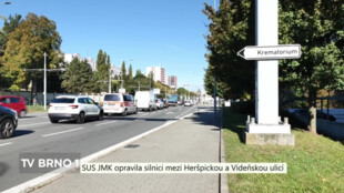 SUS JMK opravila silnici mezi Heršpickou a Vídeňskou ulicí