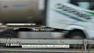 Začala přestavba křižovatky na dálnicích D1 a D2