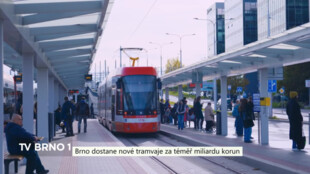 Brno dostane nové tramvaje za téměř miliardu korun