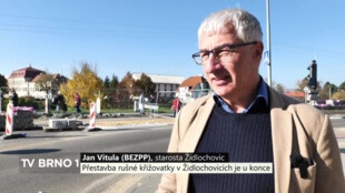 Přestavba rušné křižovatky v Židlochovicích je u konce