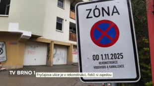 Fryčajova ulice je v rekonstrukci, řidiči si zajedou