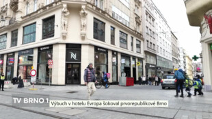 Výbuch v hotelu Evropa šokoval prvorepublikové Brno