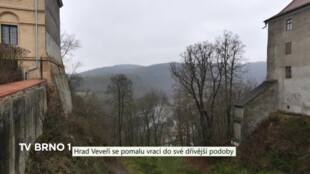 Hrad Veveří se pomalu vrací do své dřívější podoby