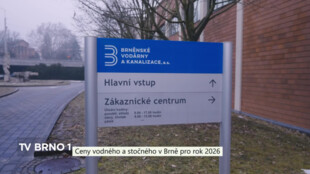 Ceny vodného a stočného v Brně pro rok 2026