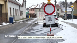 V Drnovicích platí uzavírka, rekonstruuje se místní most