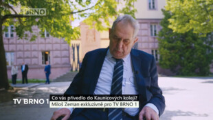 Prezident Miloš Zeman exkluzivně pro TV BRNO 1