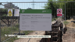 Cyklostezku kolem Masné uzavřely opravy