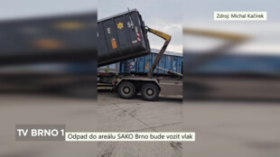 Odpad do areálu SAKO Brno bude vozit vlak