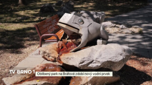 Oblíbený park na Bráfové zdobí nový vodní prvek