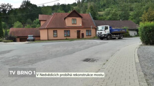 V Nedvědicích probíhá rekonstrukce mostu