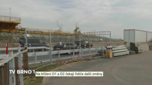 Na křížení D1 a D2 čekají řidiče další změny